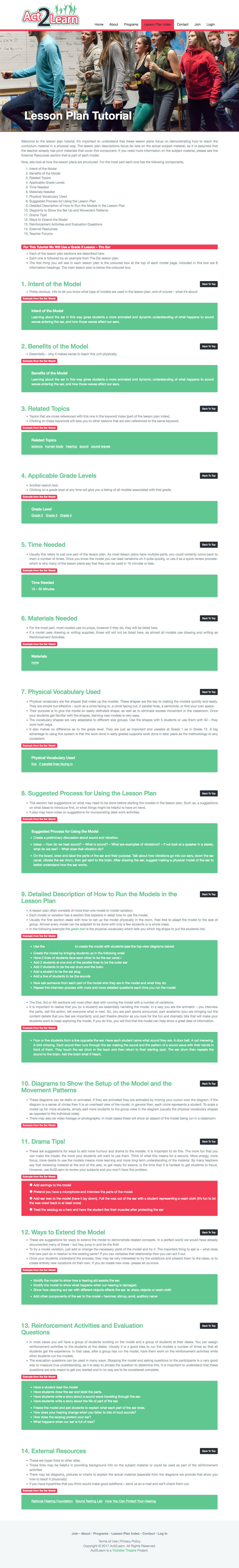 LessonPlanTutorial Act2Learn edit